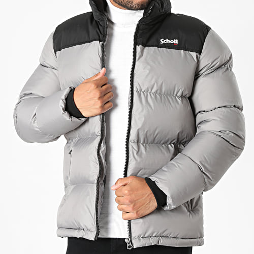 Doudoune Capuche Utah Gris Noir