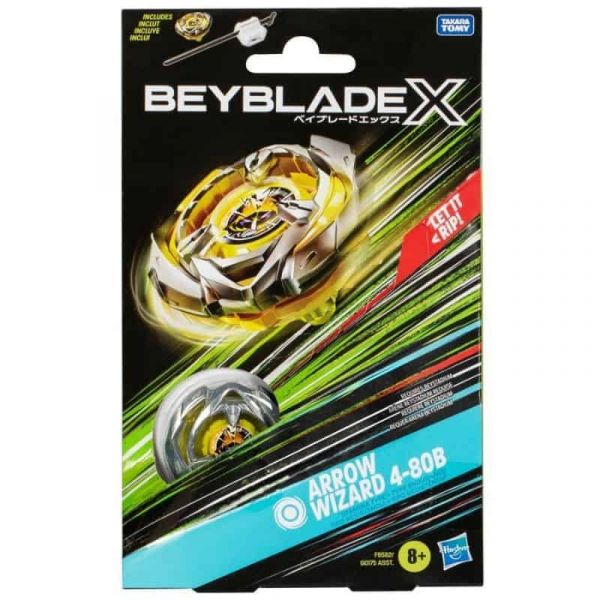 Hasbro Pião Beyblade X Arrow Wizard 4-80B Kit Inicial F9582