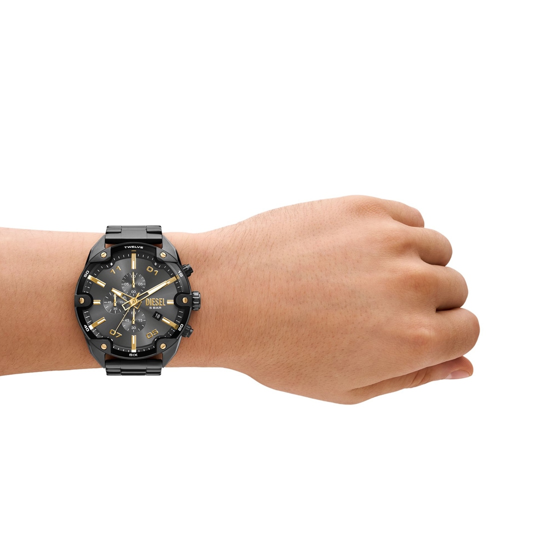 Diesel Spiked Chronograph Gunmetal