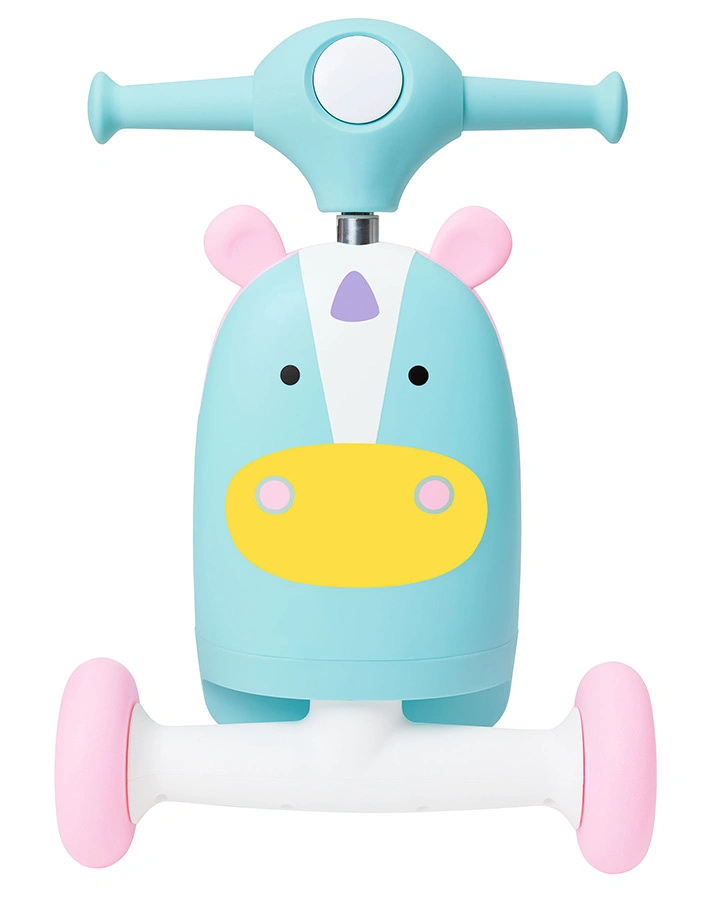 Scooter/Lauflernwagen ZOO RIDE ON 3-in-1 – EINHORN in hellblau/lila