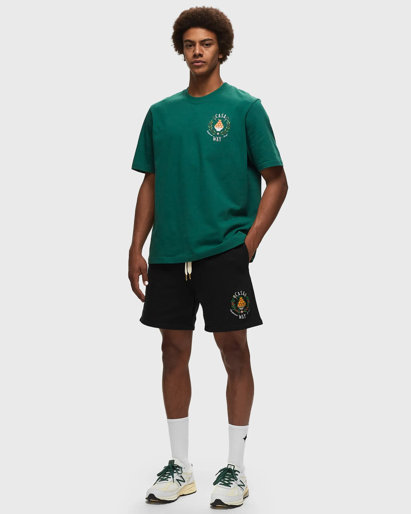 Casablanca CASA WAY EMBROIDERED SWEATSHORT