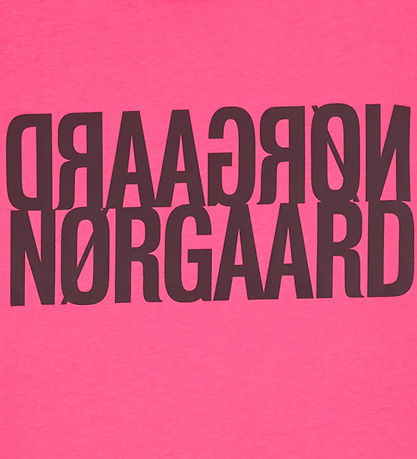 Mads N?rgaard T-shirt - Tuvina - Carmine Rose