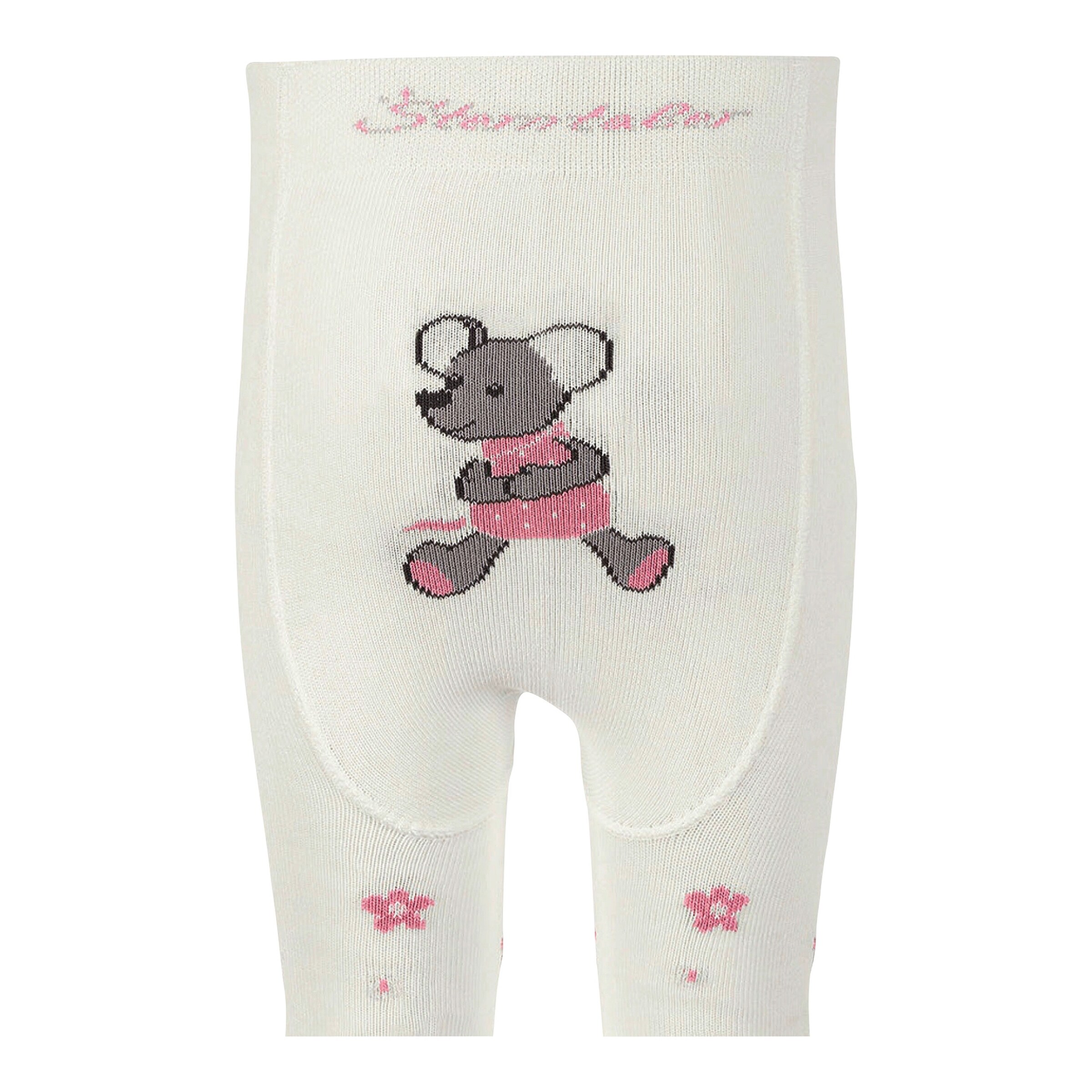 Sterntaler Krabbelstrumpfhose Maus natur/rosa