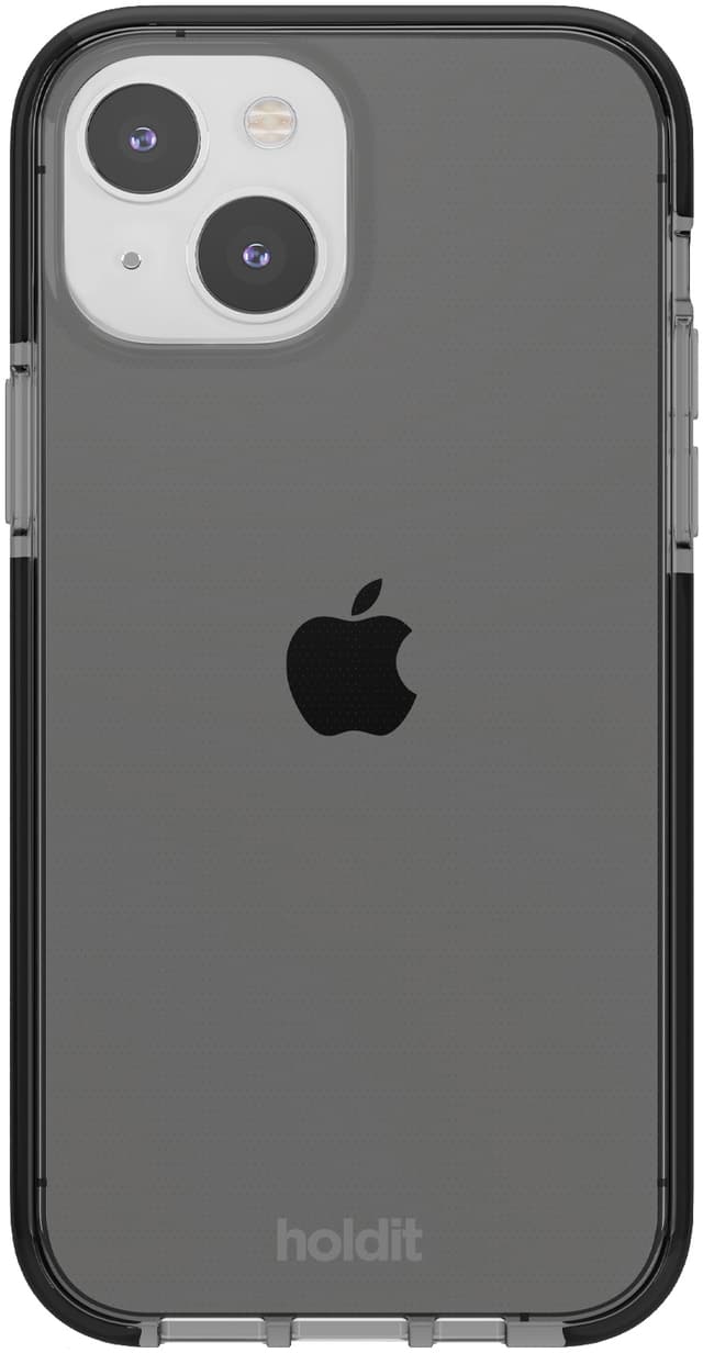 Holdit Seethru iPhone 15 etui (sort)