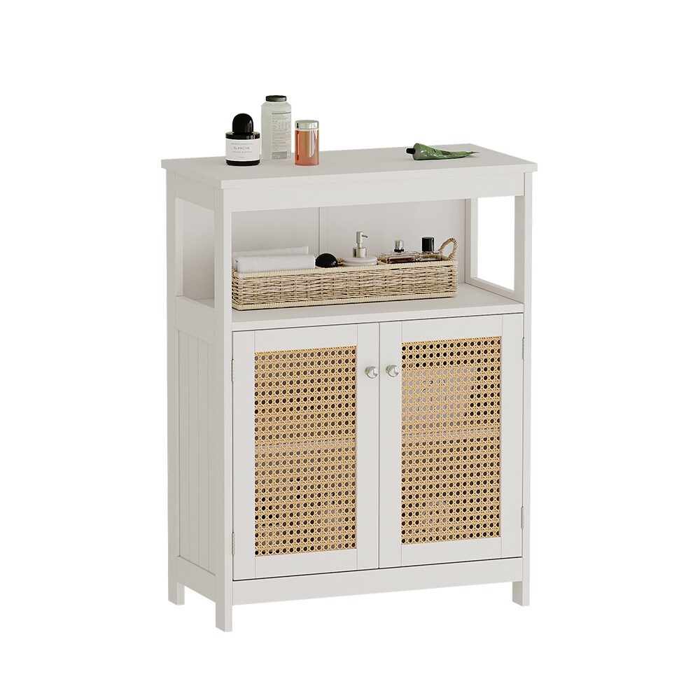 Vicco Sideboard Rosario 60 x 80 cm, Weiß, mit 2 Türen und Ablage, Badezimmer, modern