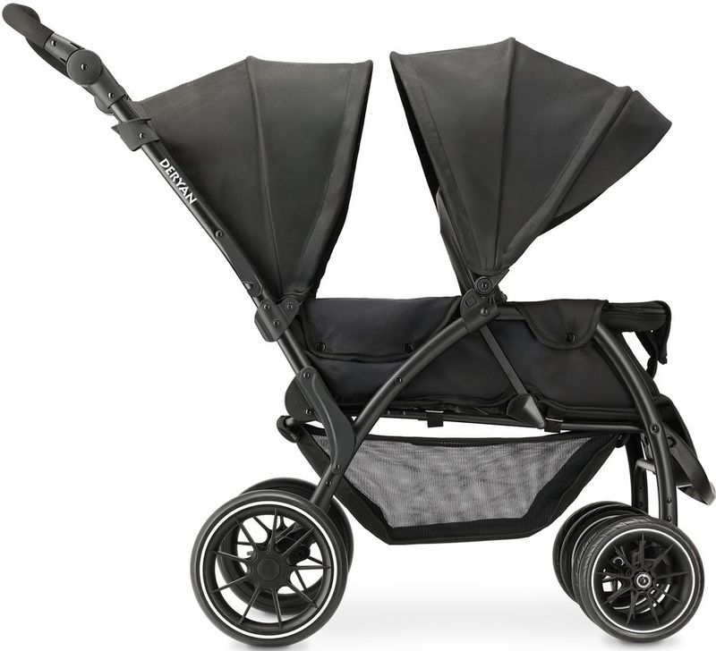 Deryan Luxe Elena Dubbele buggy- duo buggy – tandem buggy – Compact en lichtgewicht