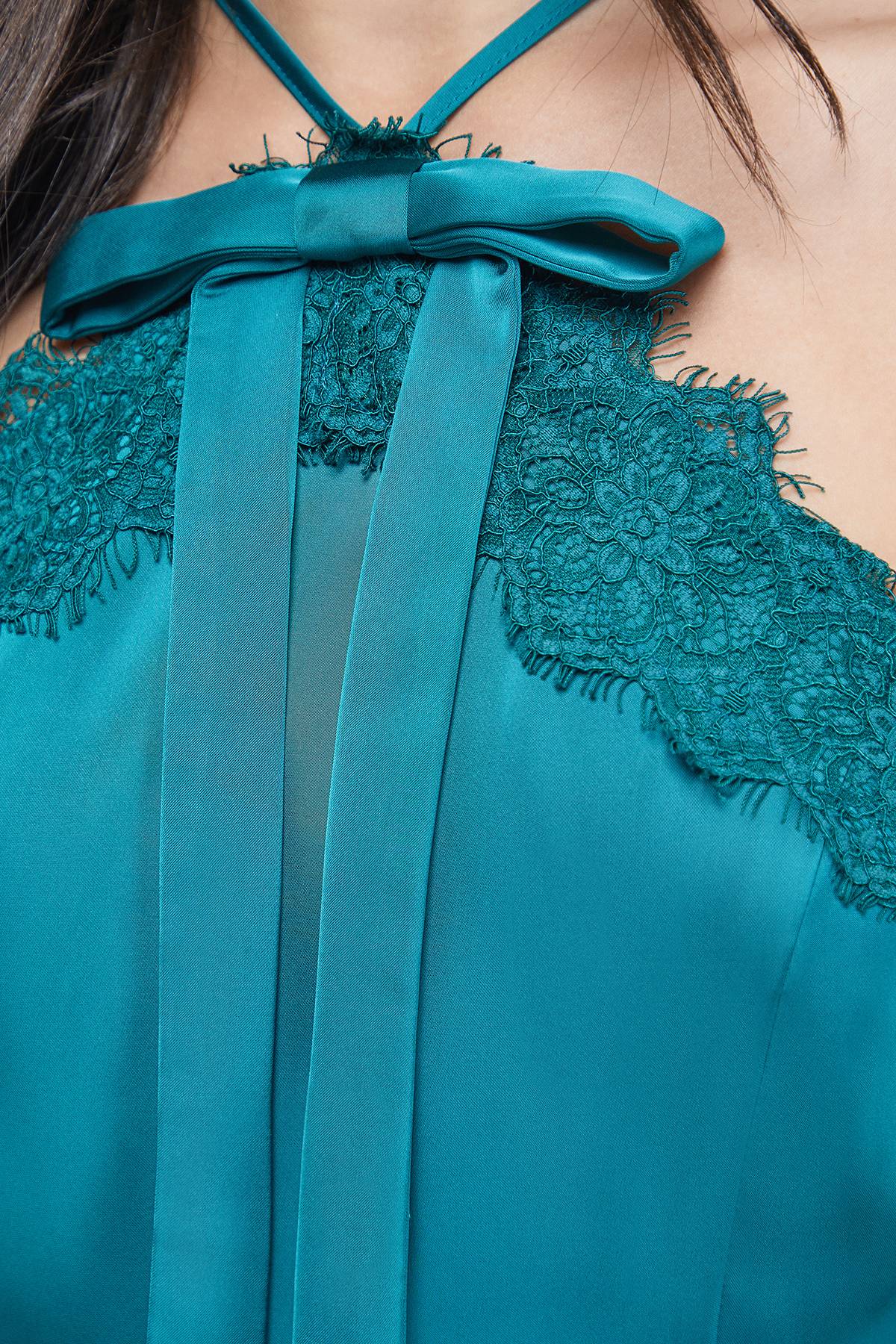 Oasis Robe Mini Évasée à Détails de Dentelle