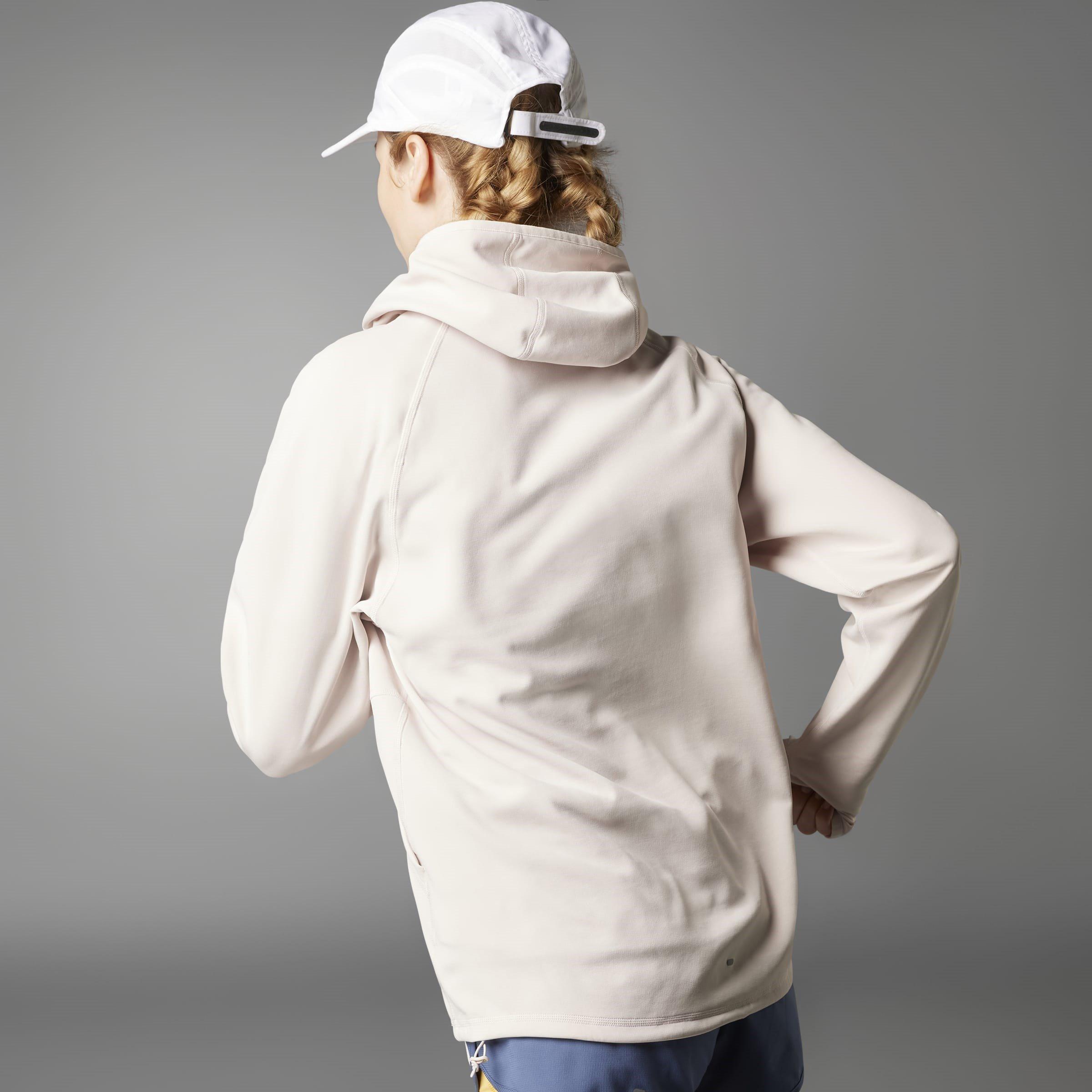 adidas Own The Run 3 Stripes Hoodie Womens