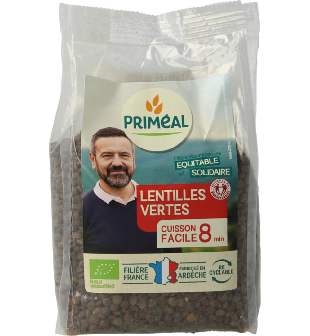 Priméalgroene Linzen Uit Frankrijk Bio (300 gr)