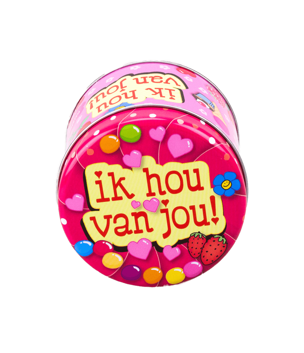 Snoepblik Ik Hou Van Jou 9cm
