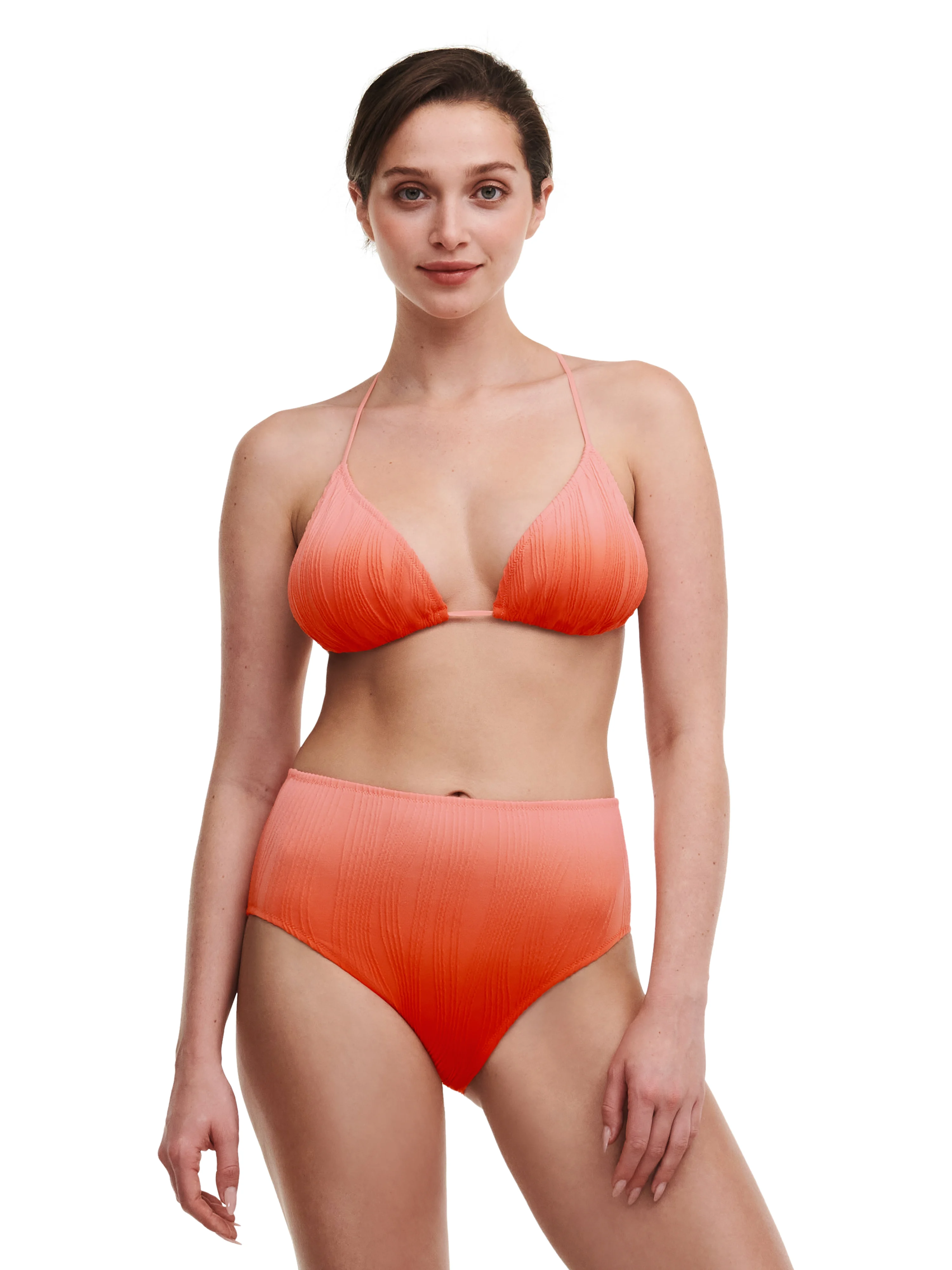 SWIM ONE SIZE - Haut de maillot de bain triangle coques amovibles | Orange