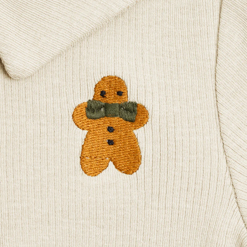 Polau Bodysuit | Gingerbread | Macaroon