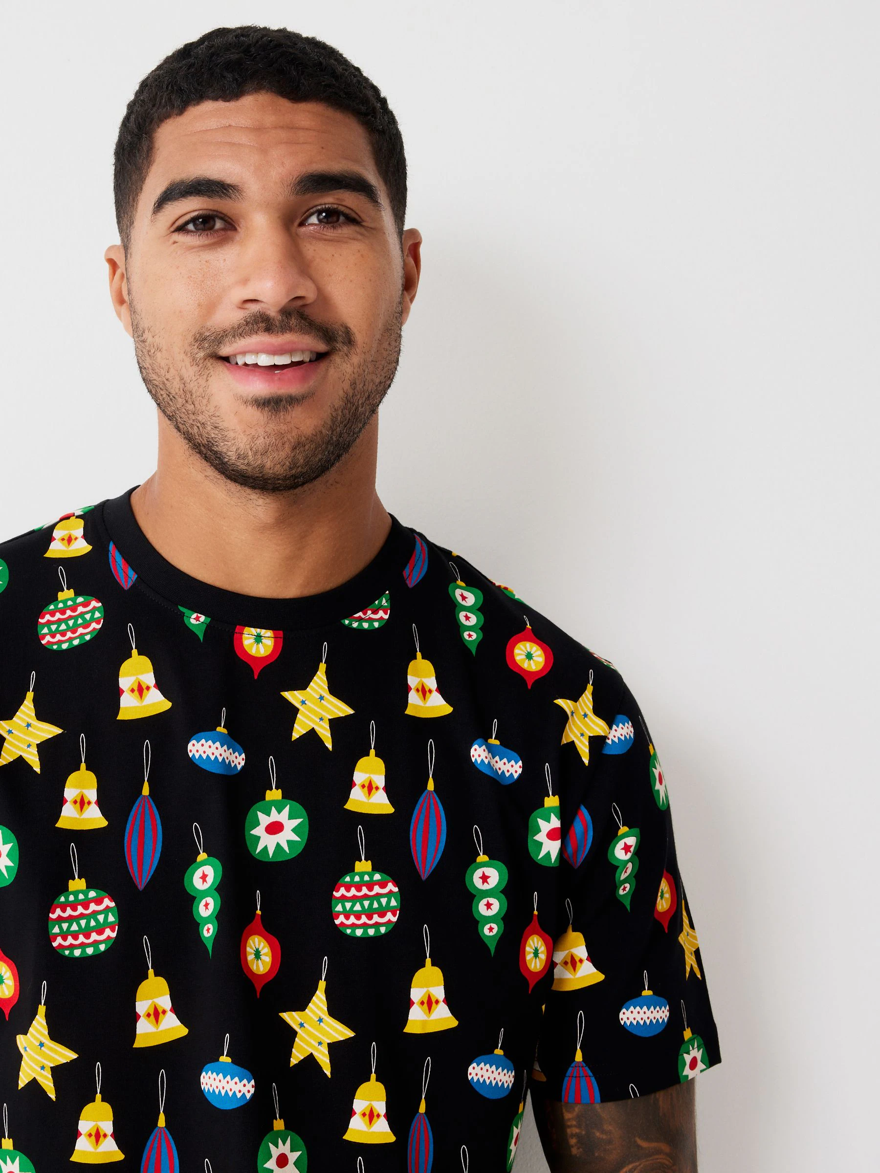 Black Baubles - Normale Pasvorm - Kerst T-shirt