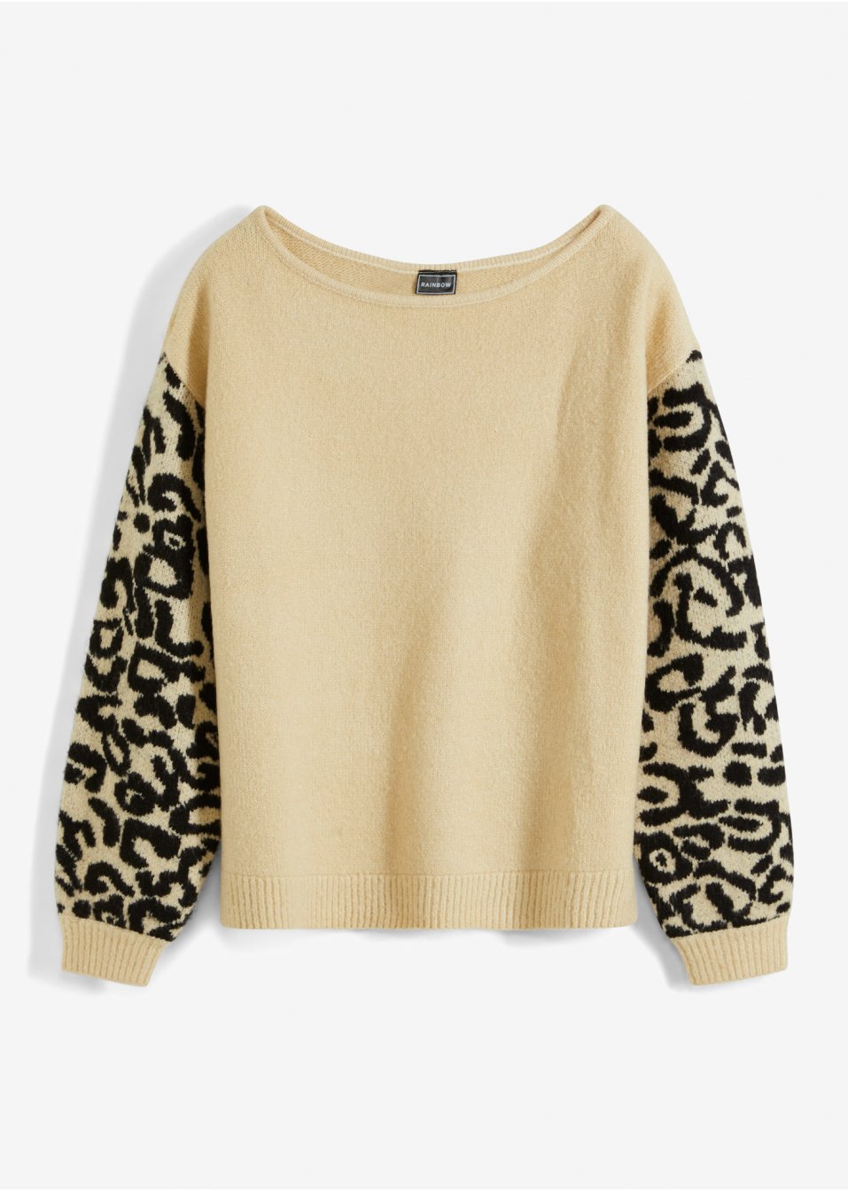 Pull à motif léopard