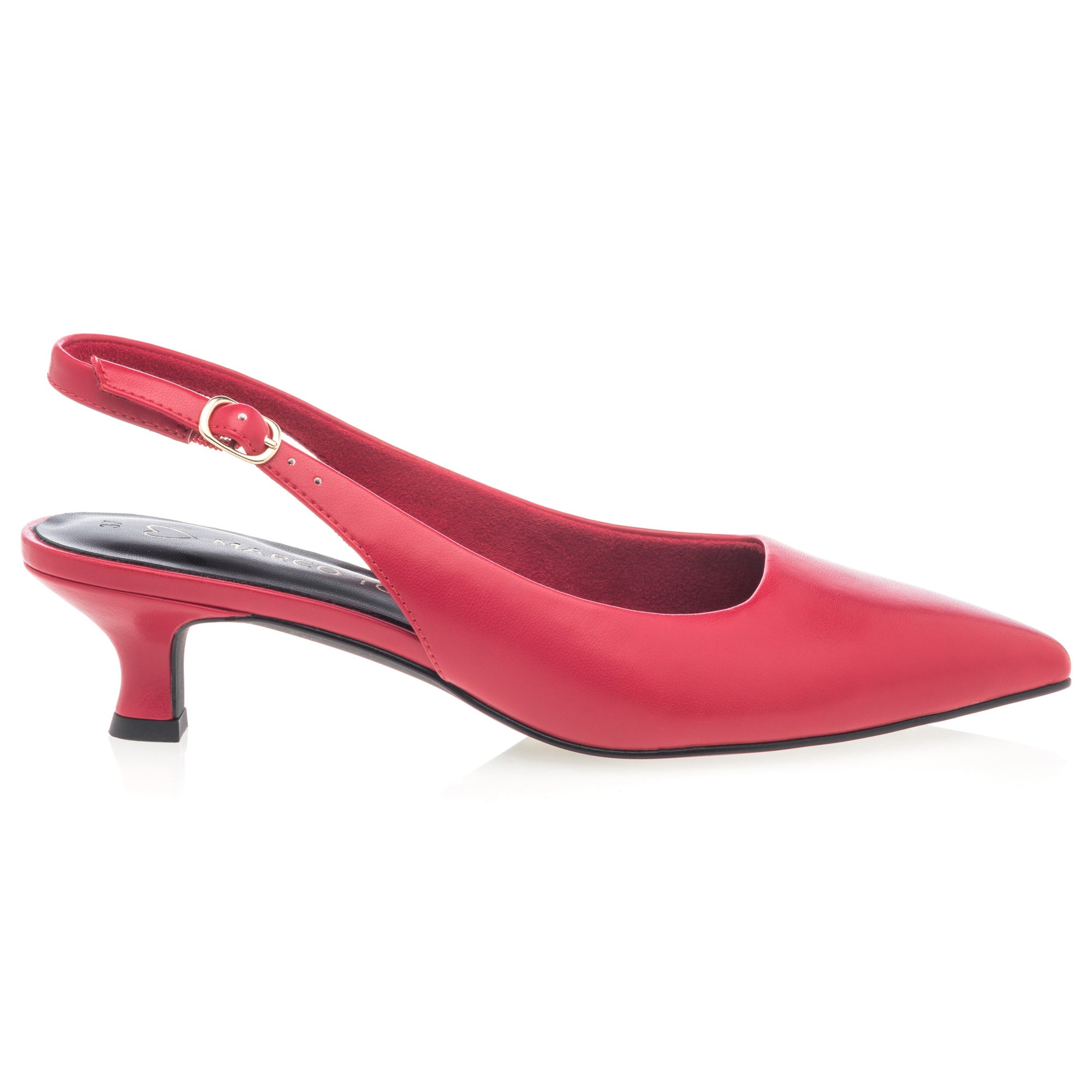 Escarpins avec bride arrière Femme rouge