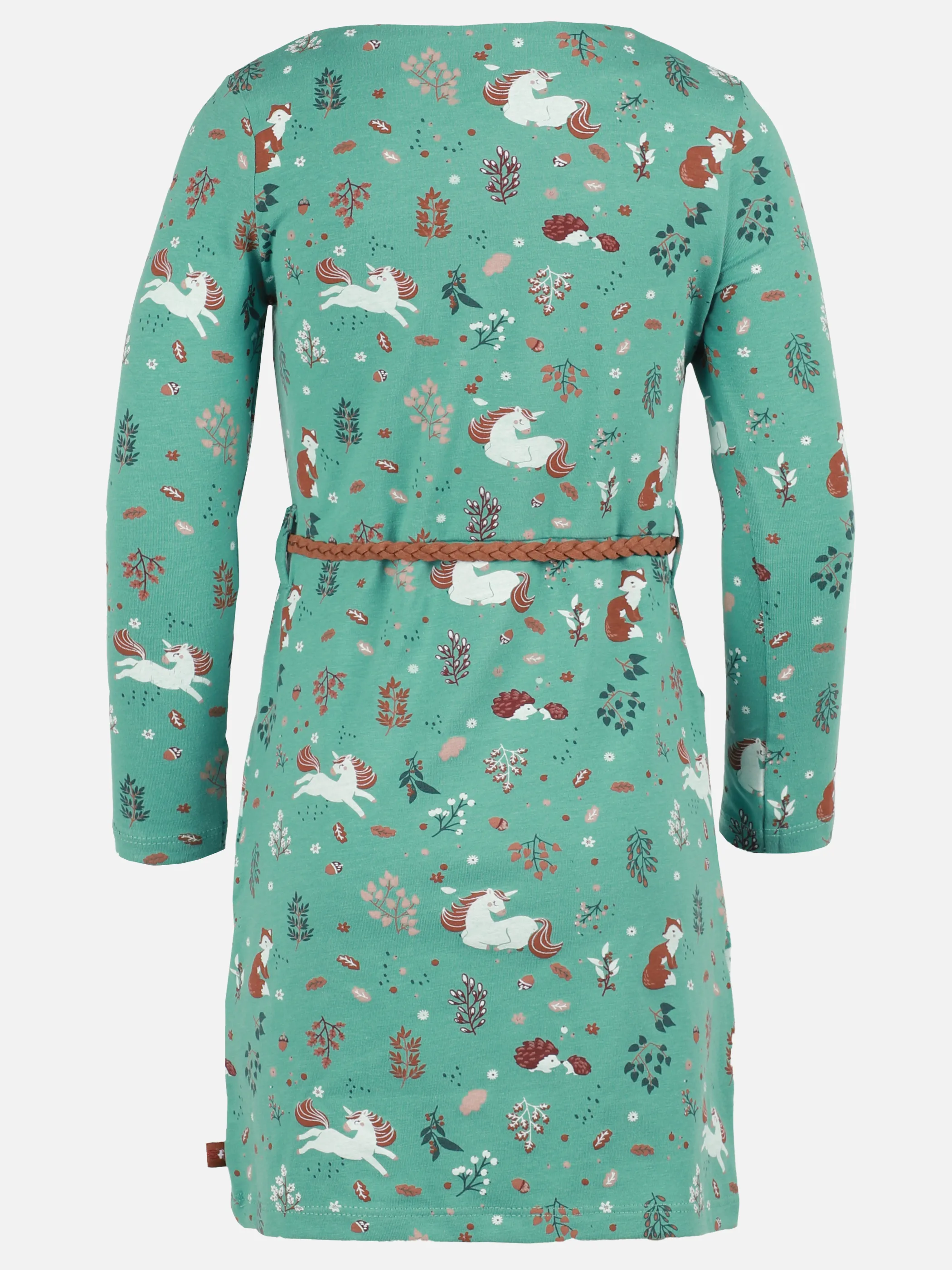 Mädchen Kleid mit Flechtgürtel