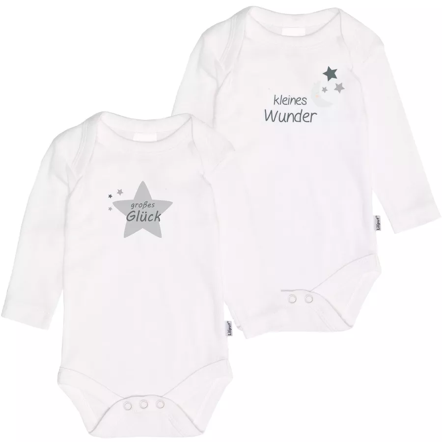 Liliput Langarmbody (Set, 2-tlg.) Kleines Wunder weiß