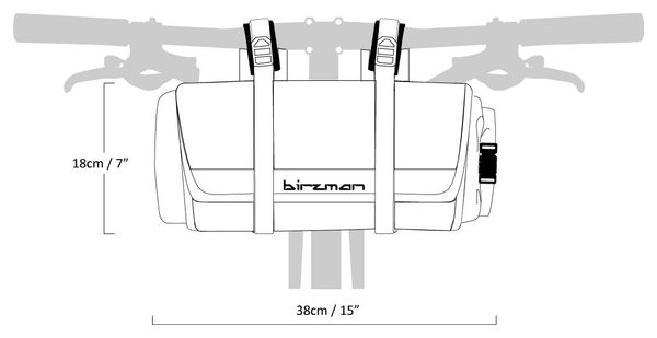 Sacoche de Guidon Birzman Packman Noir / Vert