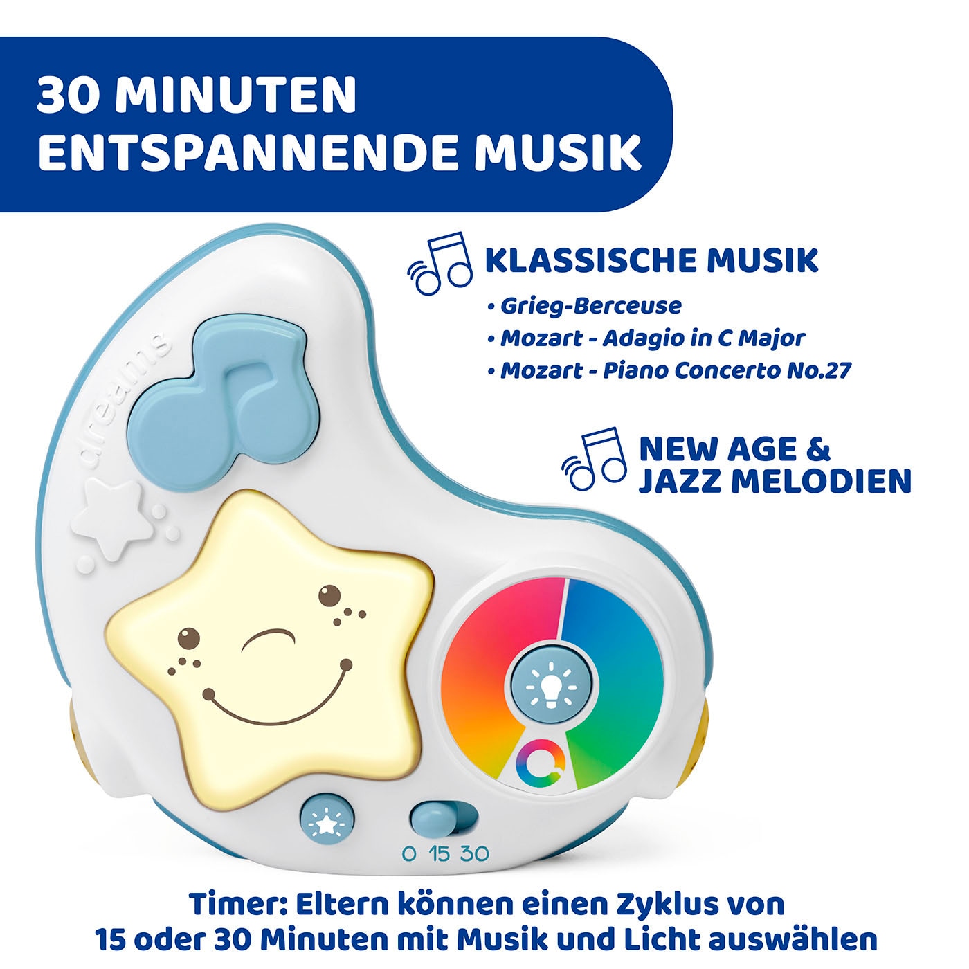 Chicco Baby Gym »Farbspiel Gym, Blue« mit Projektionen und Melodien