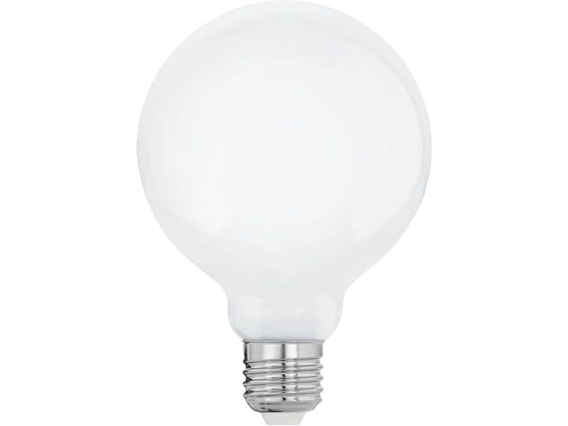 EGLO Leuchten Lampe 9 W E27 Warmweiss LED-Leuchtmittel mit weissem Glas