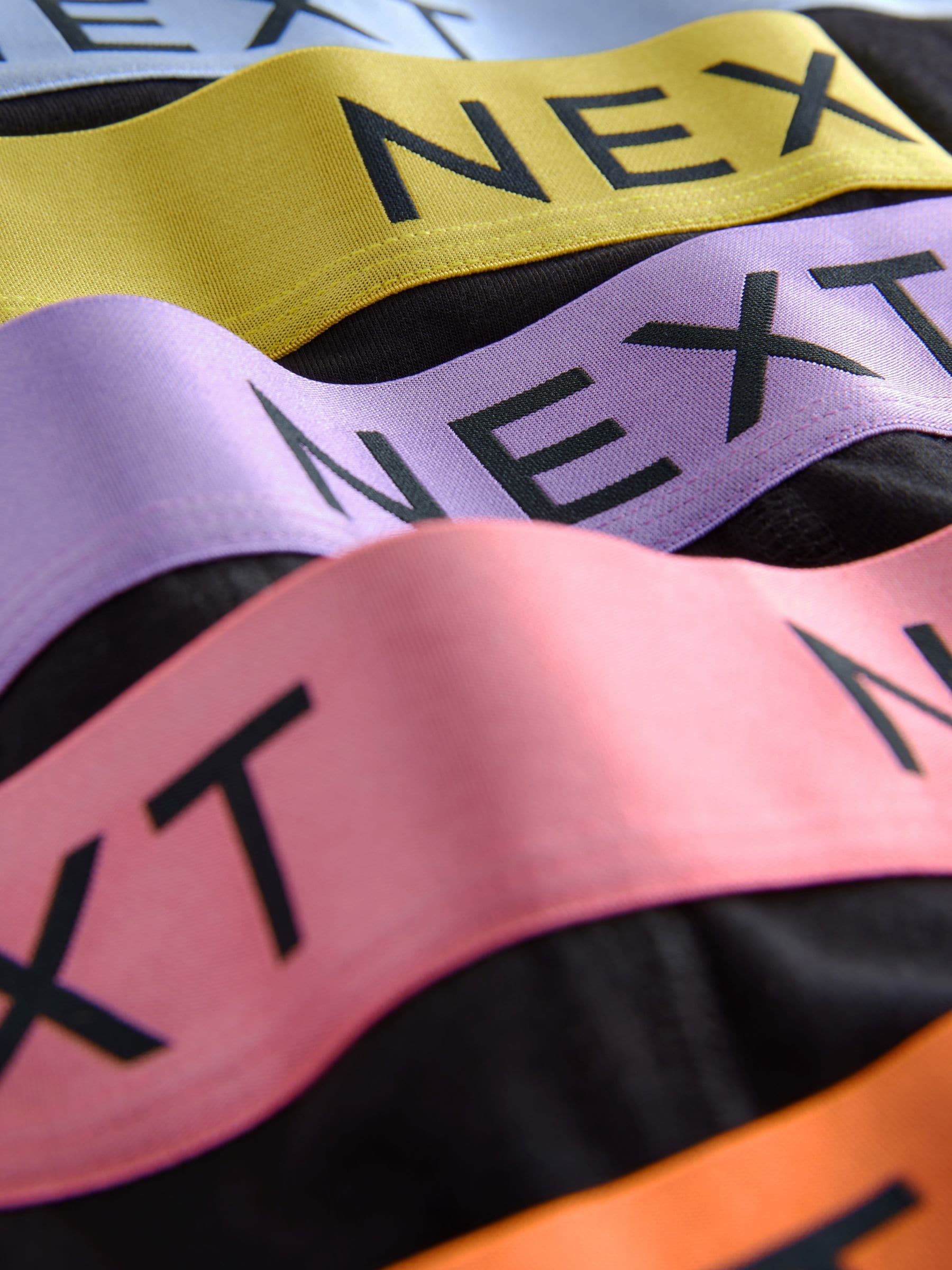 Zwarte glanzende taillebanden - Hipster boxers van katoenrijke mix