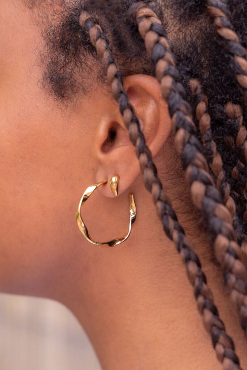 Oorringen gedraaide twist