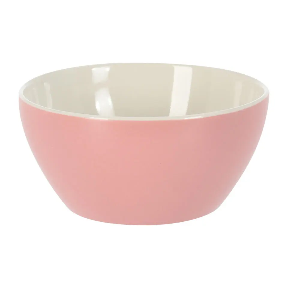 Excellent Houseware kommen/schaaltjes - D14 x H6.5 cm - lichtroze