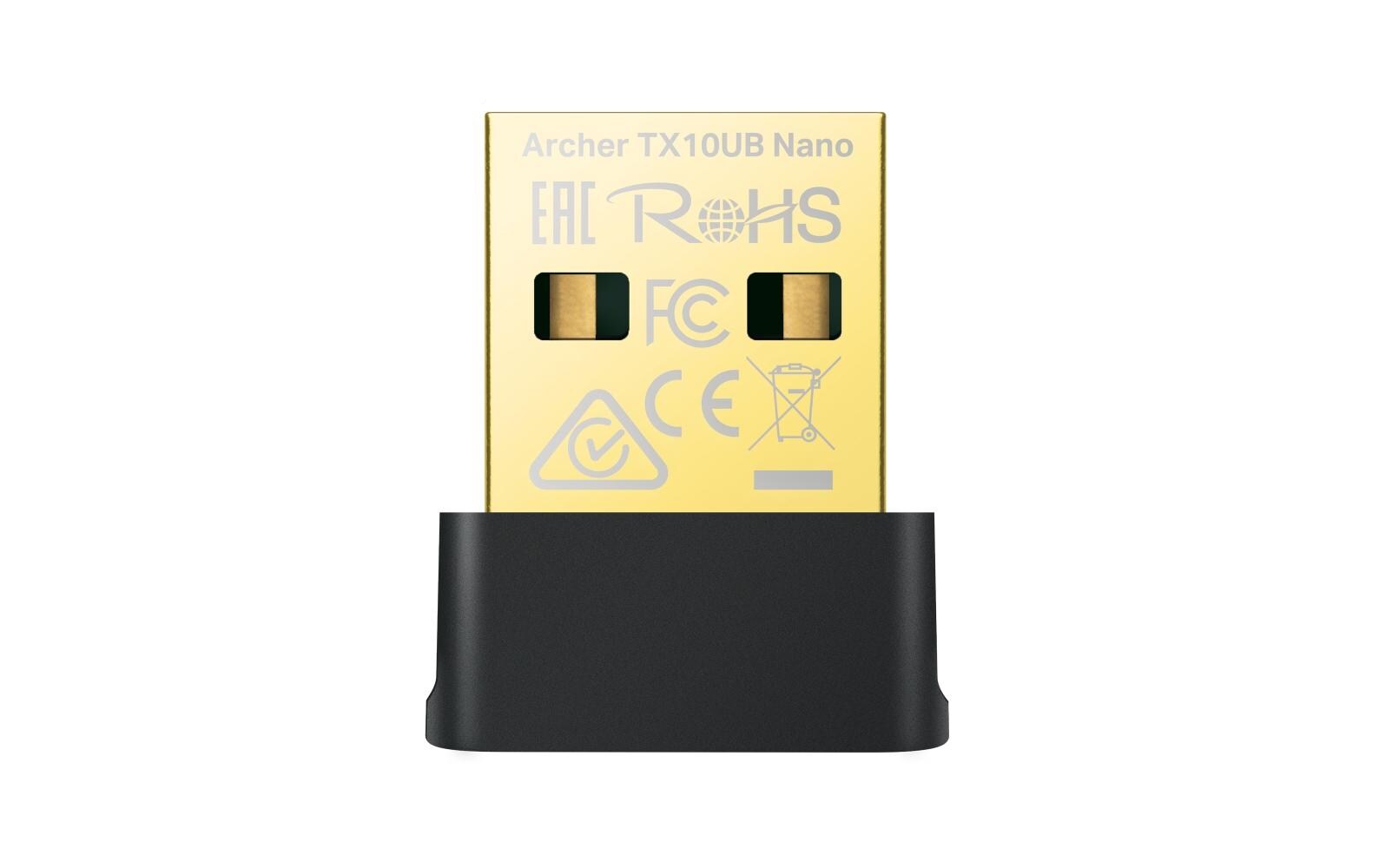 WLAN-AX USB-Stick Archer TX10UB Nano Wi‑Fi 6 BT 5.3AX900 Nano Wi‑Fi 6 Bluetooth 5.3 USB‑Adapter