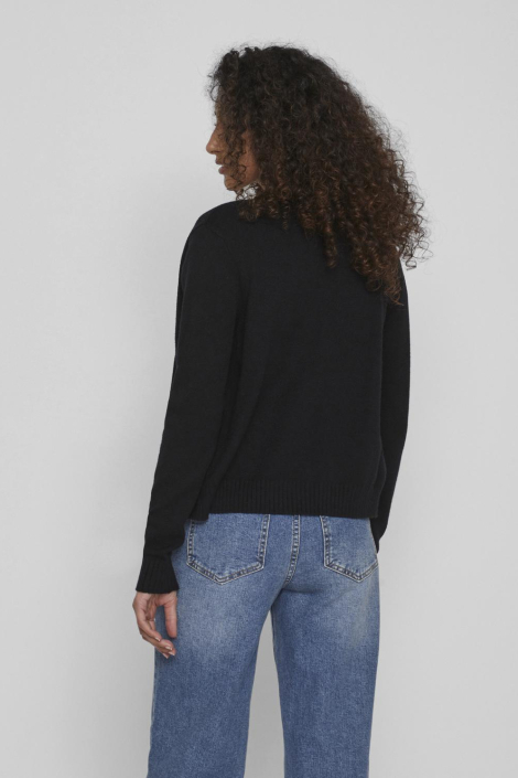 Vila zwarte dames vest