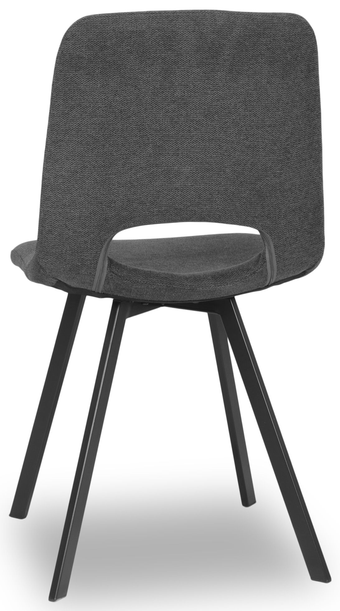 Eetkamerstoel - bloq antraciet Mitch B46 x D52 x H89 cm