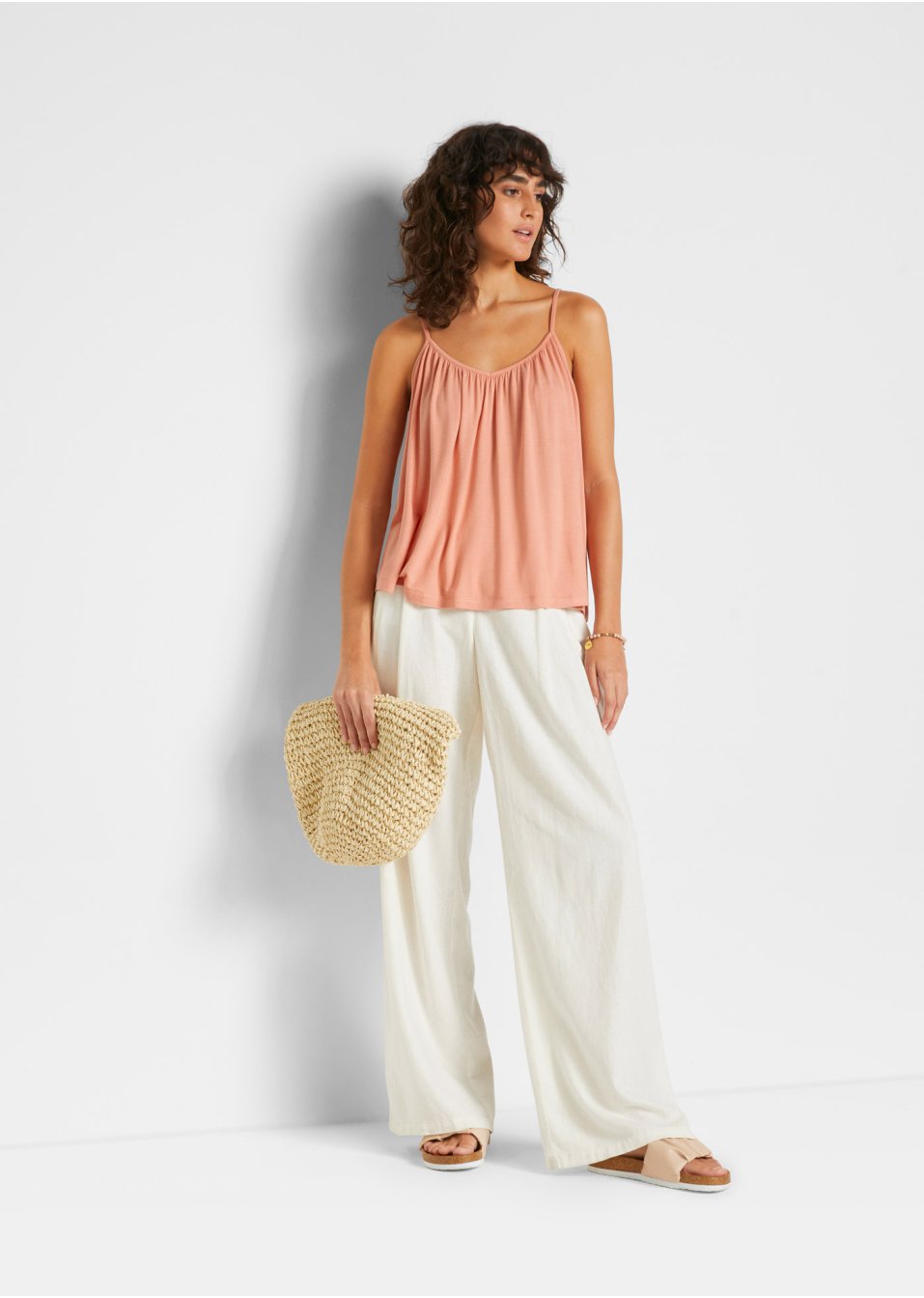 Top-tunique fluide avec viscose