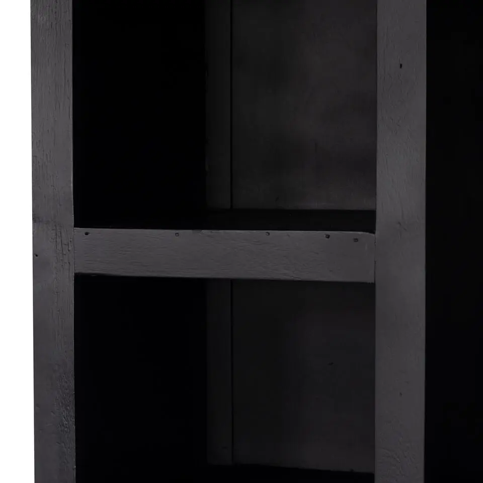 Wandkast Zwart - 80x45x220cm - Kast Xander