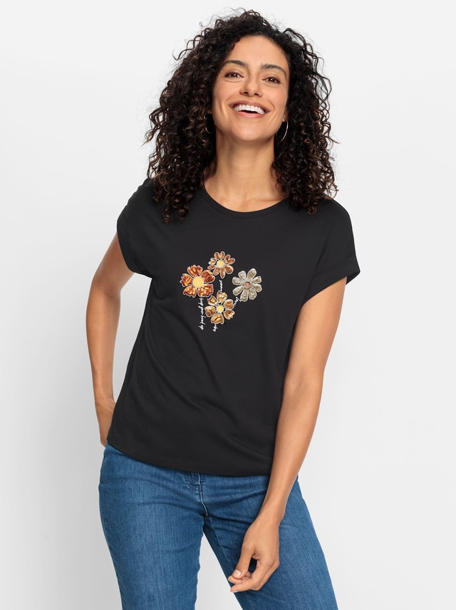 Inspirationen Rundhalsshirt »Rundhals-Shirt«, 1 Stk.