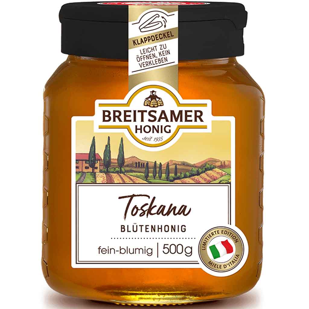 Breitsamer Honig Toskana Blütenhonig 500g MHD:30.10.26
