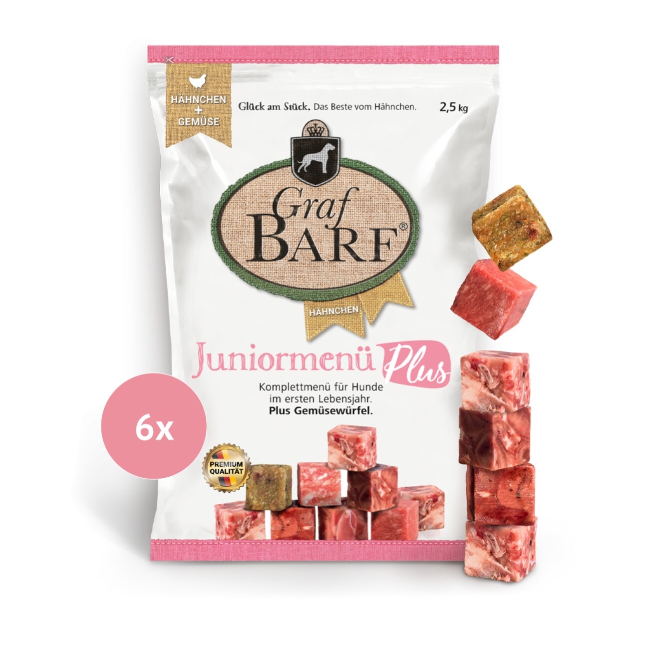 Graf Barf Juniormenü Plus Hähnchen 6x2,5kg