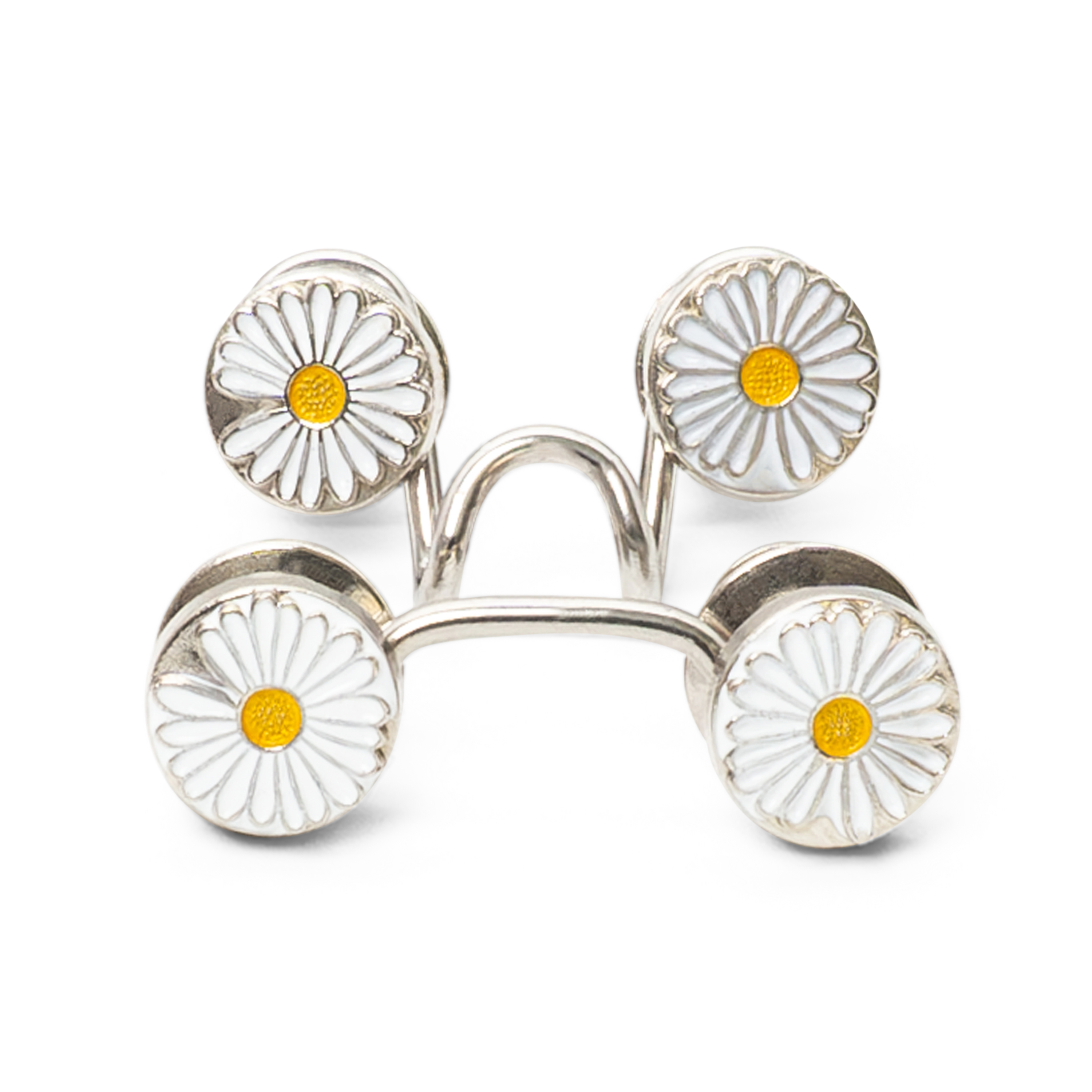 (30mm) Taillenschnalle Hosenbund Knopf Abnehmbarer Jeans Druckknopf - Blume