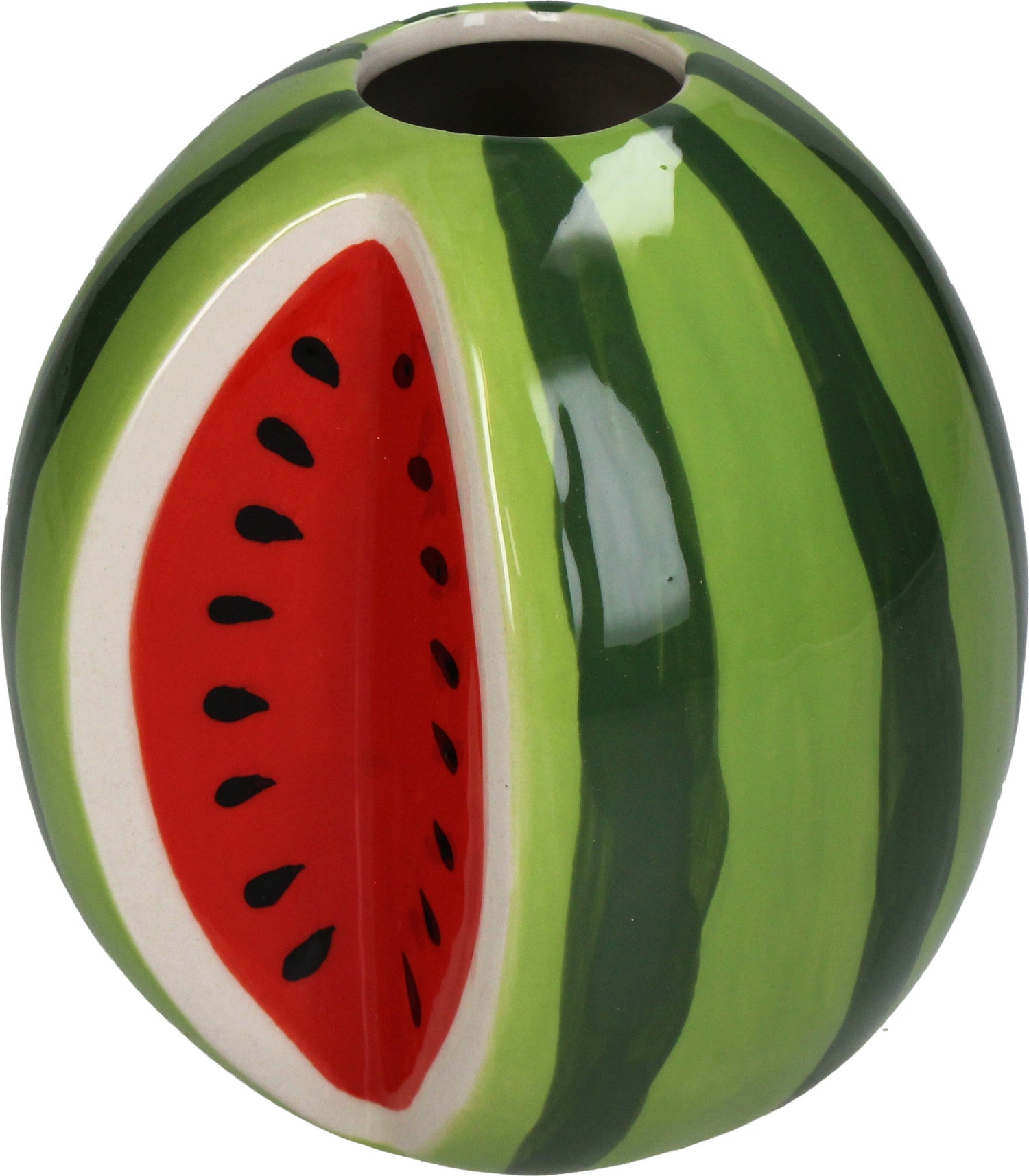 Vaas Cuisine groen / rood D 10,7 H 12,1 cm