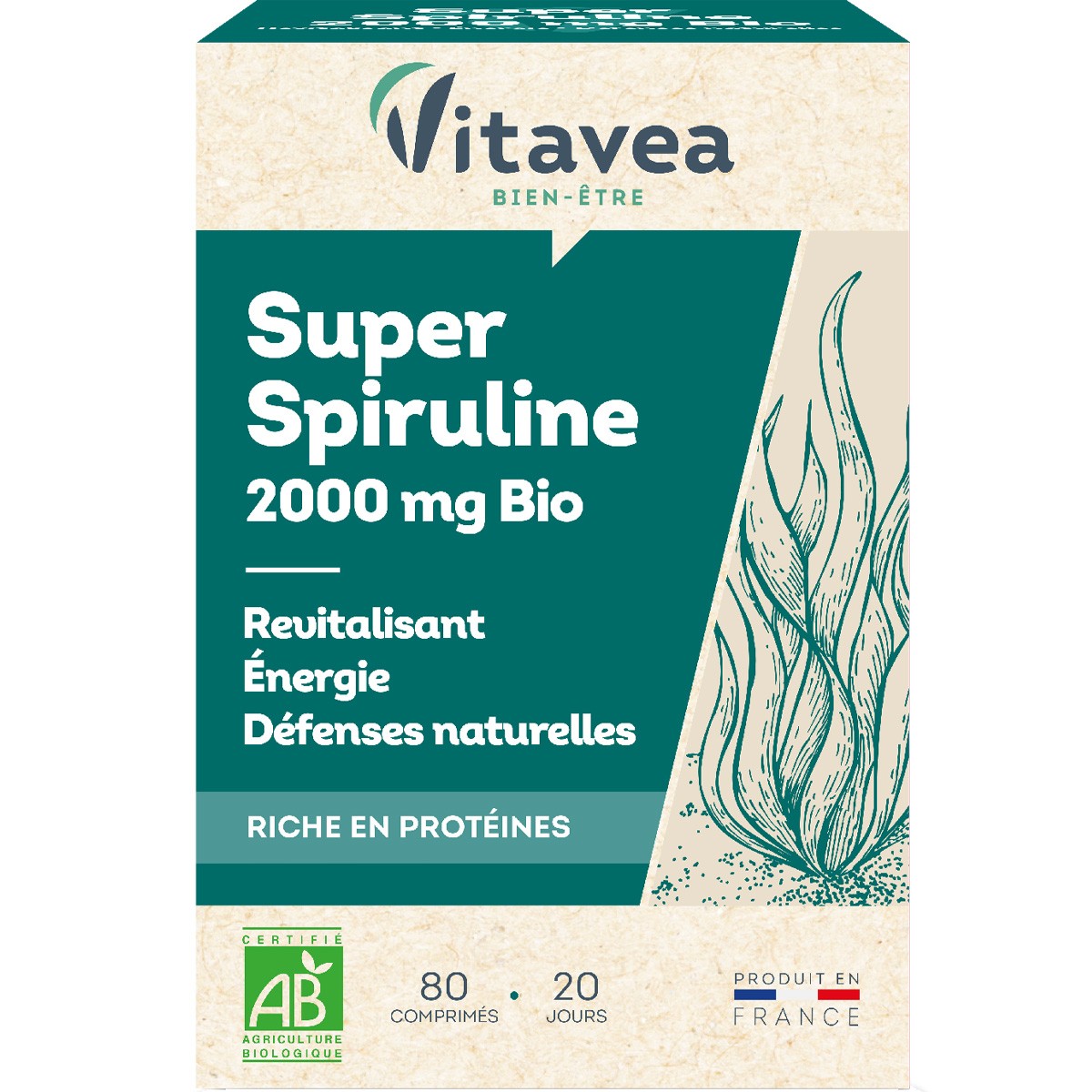 Cure revitalisante - Spiruline bio - 20 jours