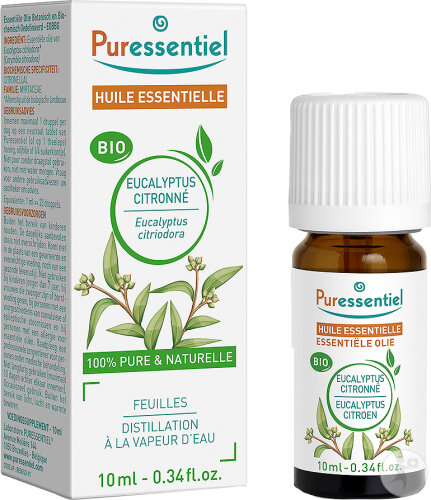 Puressentiel Eucalyptus Citronné Bio Huile Essentielle 10ml