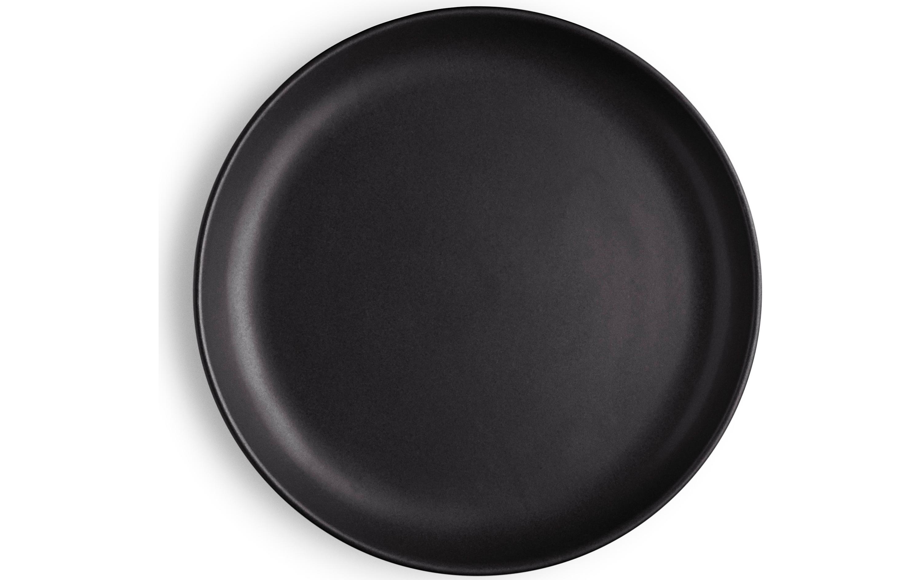 Frühstücks- & Dessertteller Nordic Kitchen 4 Stück, SchwarzTeller mit senkrechter Kante