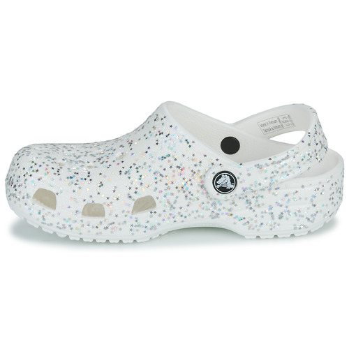 Crocs - Classic Starry Glitter Clog K - Blanc