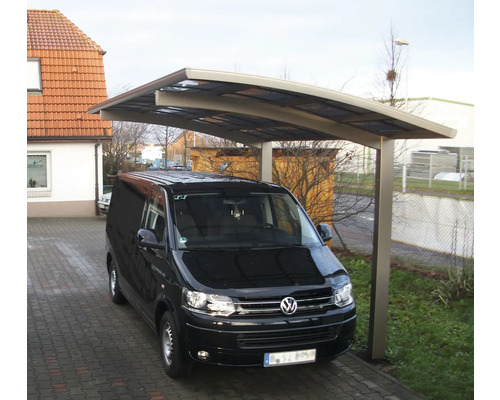 KRB Skiatsu enkele carport met hitte-, UV- en hagelbescherming, 270x500 cm, urban grey