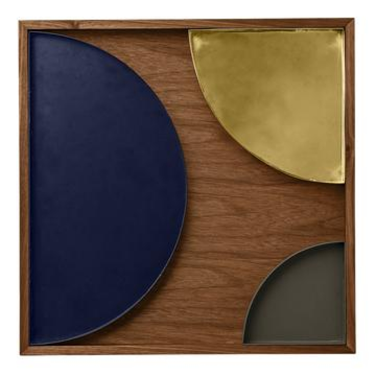 AYTM Wooden tray dienblad medium walnoot