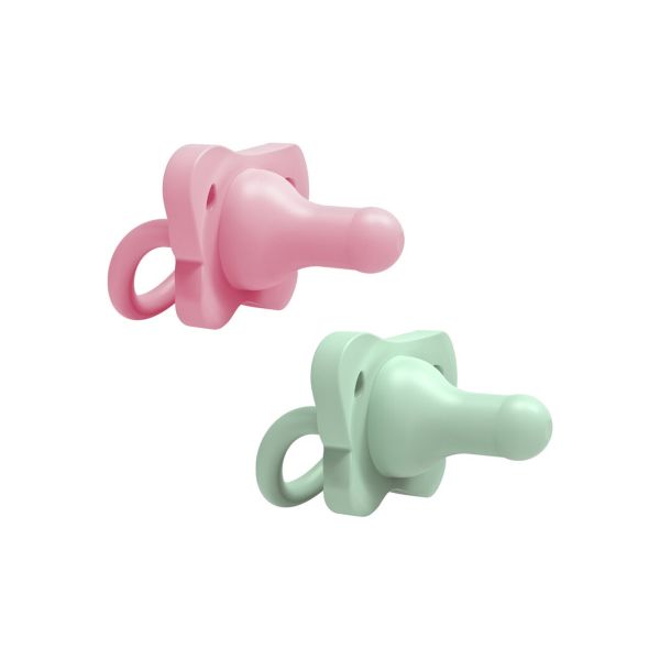 Dr. Brown's Fopspeen 0-6 mnd Siliconen HappyPaci Roze & Groen