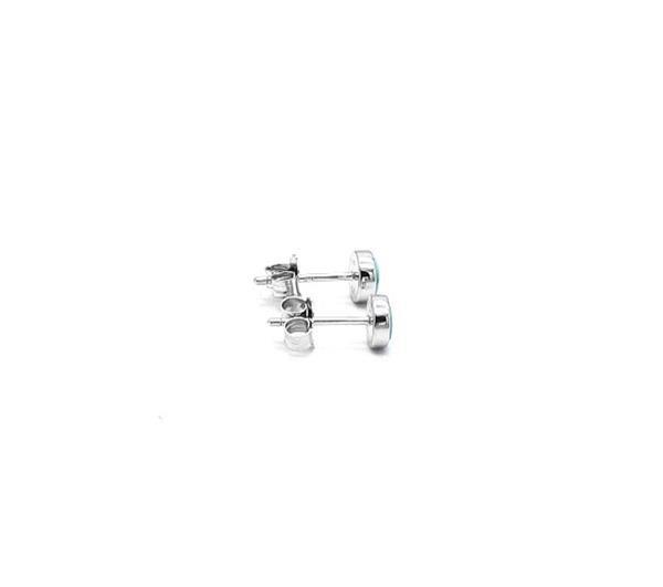 Unique And Co Ladies Unique And Co Sterling, rhodium,turq Earrings