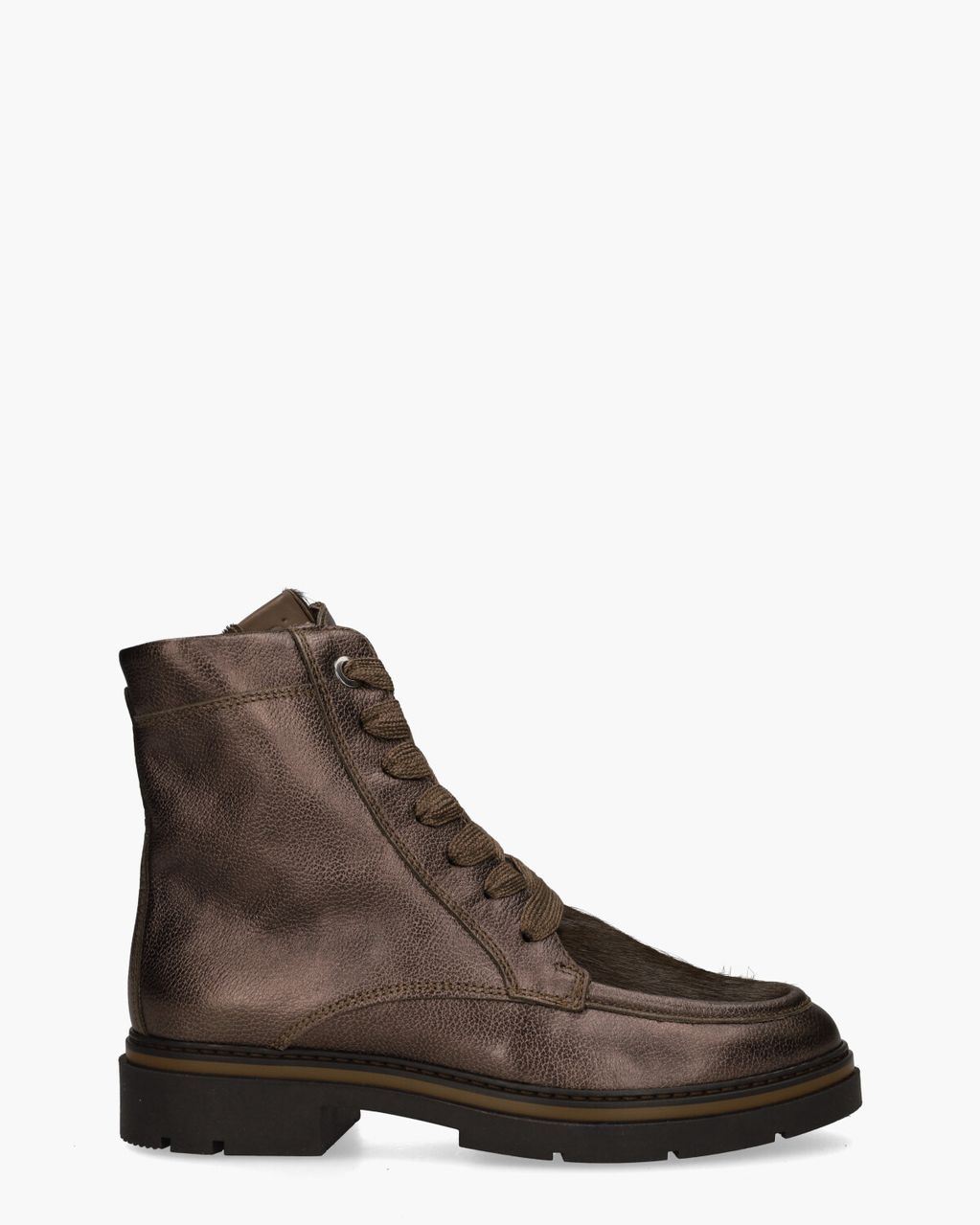 DLSport 6768 Donkerbruin Dames Enkelboots
