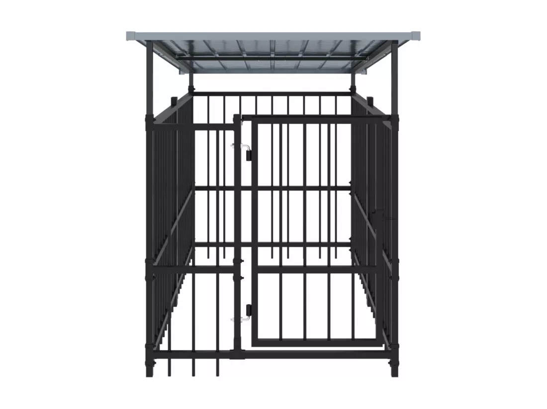 Chenil cage enclos pac noire 103 x 198 x 128 cm 02_0041730