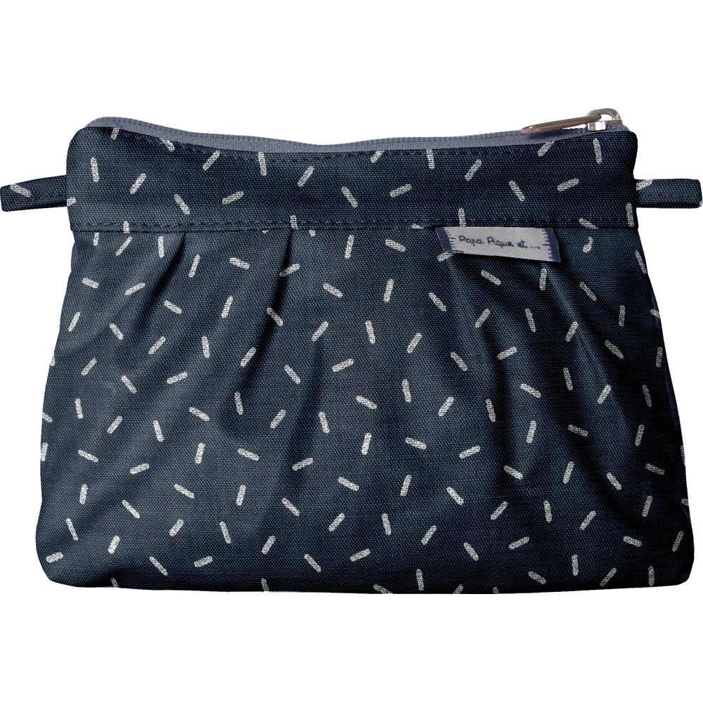 Mini Pochette Plissée Paille Argent Jean