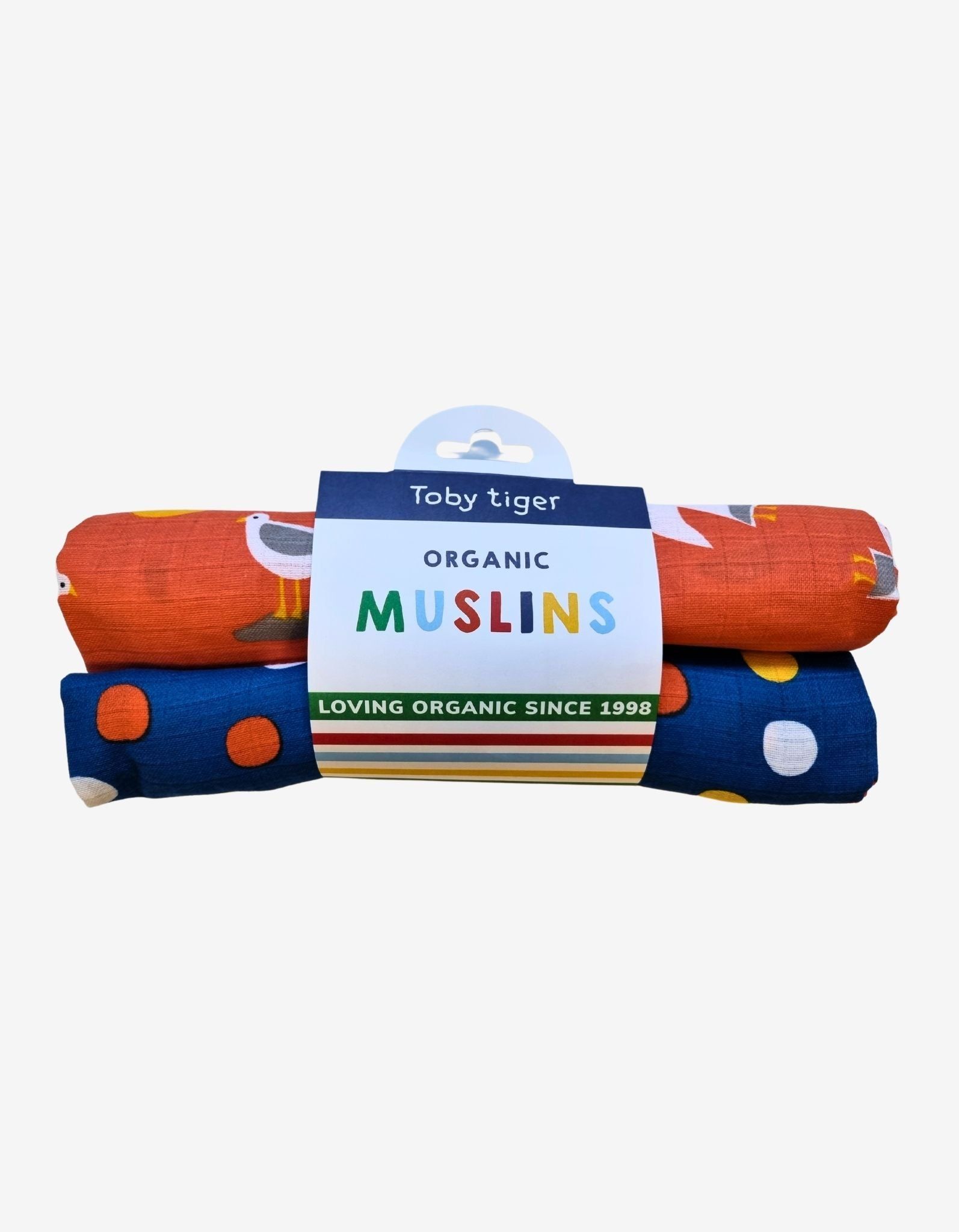 Toby Tiger Mulltücher 2er Pack mit Möwen Motiv