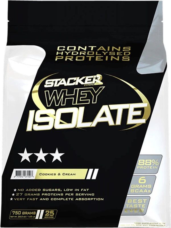 Stacker 2 - Whey Isolate - 750 Gram - Cookies&Cream